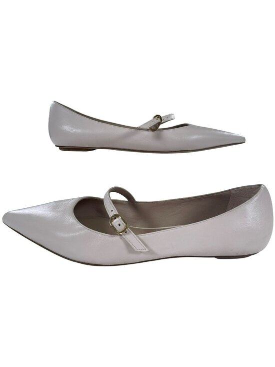 Stuart Weitzman Shoes - Stuart Weitzman Emilia Mary Jane Seashell Leather Flats Pointed Toe Wmn's Sz 7B